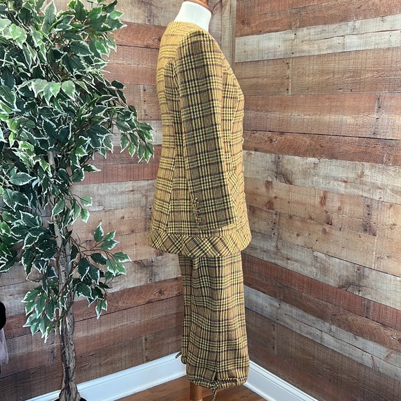 Vintage Plaid Tartan Knickers Riding Suit Blazer Set - Picture 4 of 15
